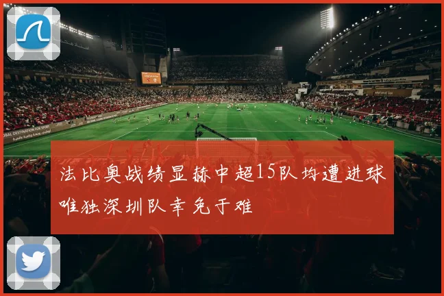 法比奥战绩显赫中超15队均遭进球唯独深圳队幸免于难